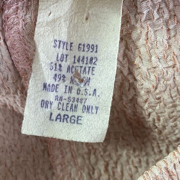 Casablanca Pink High Waist Textured Pant Women's Size Large - Picture 7 of 9